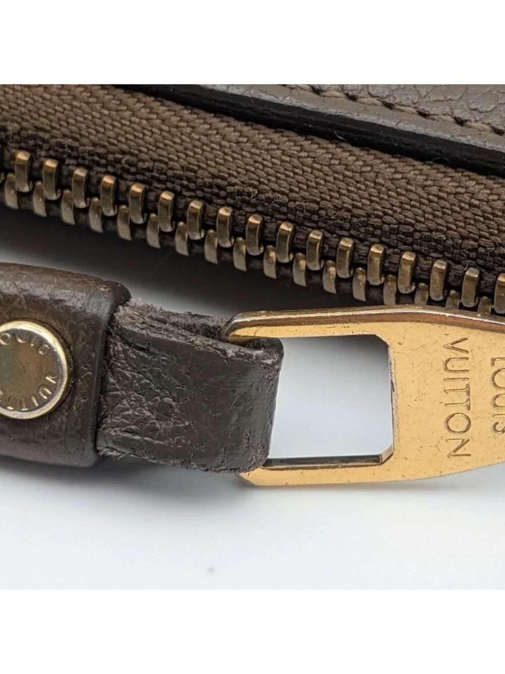 Louis Vuitton Zippy Organizer Monogram Empreinte Brown Wallet Zip Around Travel